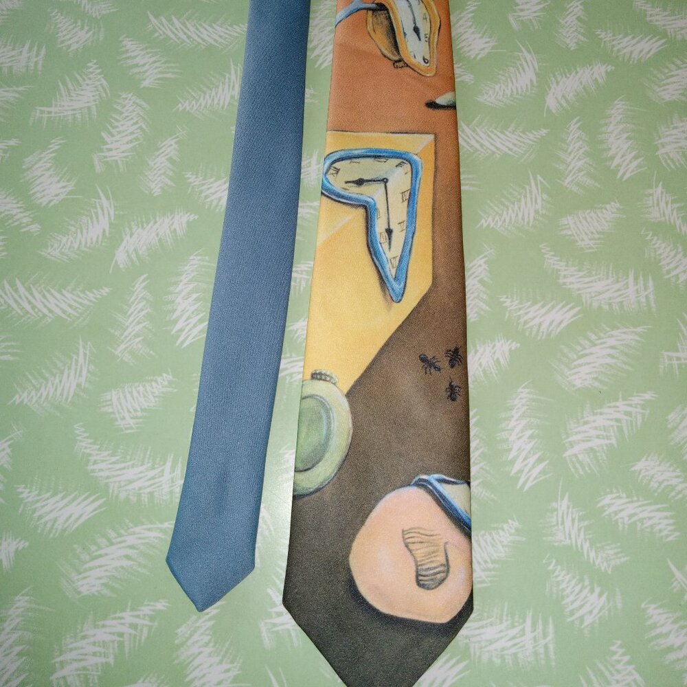 Vintage 90s Dali style tie by Ralph Marlin